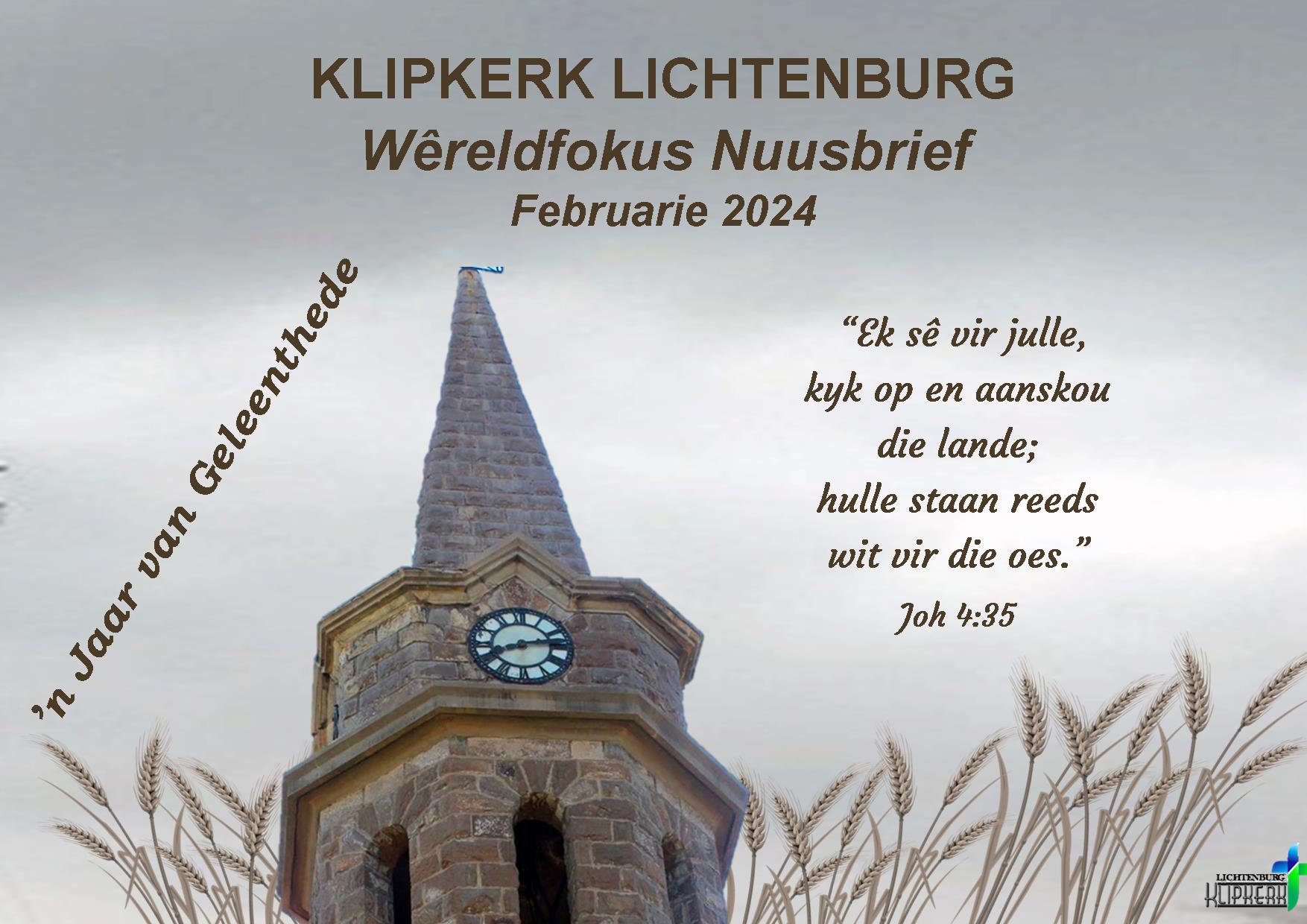 Wereldfokus Lichtenburg N G Klipkerk,nuusbrief
